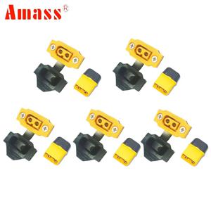 5PCS Amass XT60BE-F & XT60H 모델 비행기 배터리 RC DIY 용 금도금 30A 고전류 안전 남성 여성 플러그 커넥터