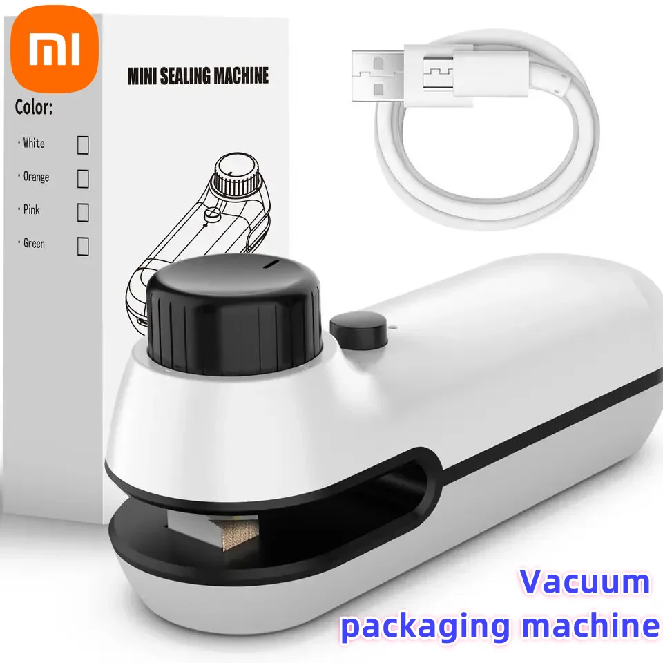 Xiaomi 충전식 USB 2 In 1 가방 미니 히트 실러 보관 가방 플라스틱 패키지 스낵 실러 클립 가방 휴대용 히트 실러 가방