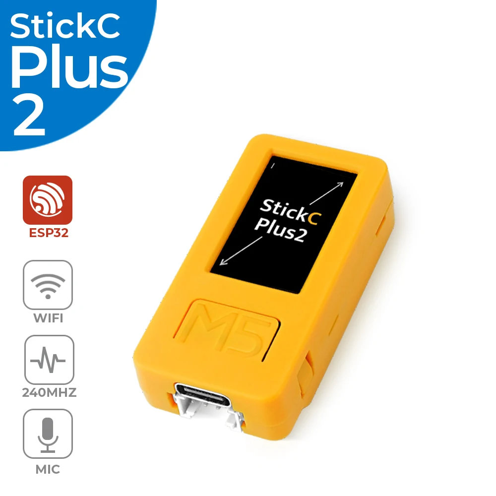 M5Stack 공식 M5StickC PLUS2 ESP32 미니 IoT 개발 키트 UIFlow용 1.14인치 TFT 스크린 IoT 컨트롤러