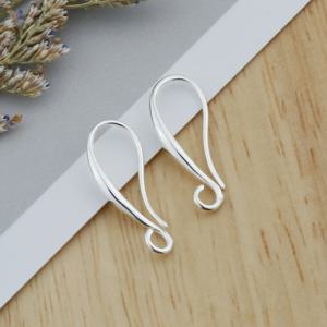 10/20/50PCS 보석 결과 진짜 순수 925 스털링 실버 주얼리 6 귀걸이 보석 핀치 부드러운 걸쇠 & 후크 귀