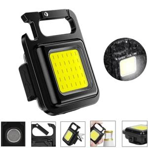 미니 LED 100-800LM 손전등 키 체인 다기능 휴대용 COB 캠핑 램프 USB 충전 작업 조명 낚시 Lanterna