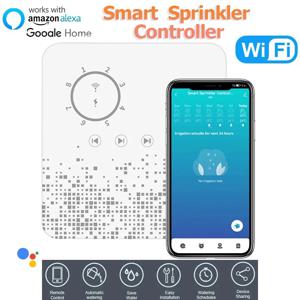 Tuya WiFi 스프링클러 컨트롤러 스마트 8 구역 관개 타이머 Alexa Google 스마트 홈과 호환되는 자동 급수 장치