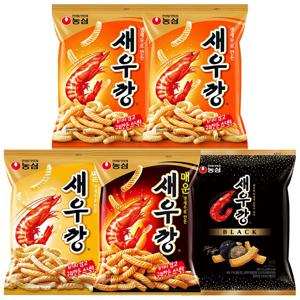 농심 새우깡 2개+매운새우깡+쌀새우깡+새우깡블랙