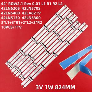 LED 스트립 LC420DUE 42LN5400 42LA6200 6916L-1385A 6916L-1386A 6916L-1387A 6916L-1388A 10 PCS R1 L1 R2 L2 42LN610S