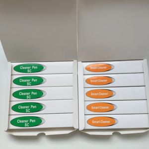 5PCS 1.25mm 2.5mm LC SC FC ST 원 클릭 광섬유 클리너 펜 커넥터 어댑터 및 페룰 800 회 청소
