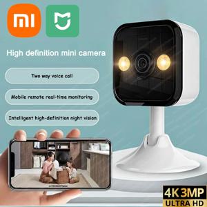 Xiaomi 미니 4K HD 카메라 WiFi 무선 모니터링 보안 보호 원격 모니터 캠코더 비디오 감시 스마트 홈
