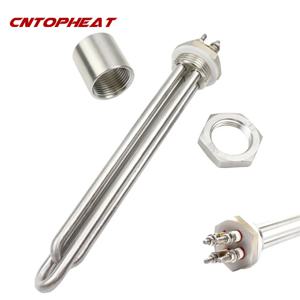 12v/24v/36v/48v 가열 요소 침수 관형 온수기 DN25 dc 태양열 온수 요소