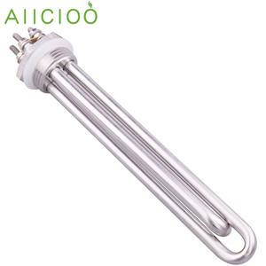 DN25 침수 가열 요소 1 인치 DC 24v/36v/48v 관형 전기 온수기 스테인레스 스틸 304 300w 600w 900w 1200w 1500w