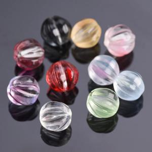 10pcs 라운드 호박 모양 10mm Lampwork 크리스탈 유리 느슨한 스페이서 비즈 쥬얼리 만들기 DIY 공예 결과 만들기