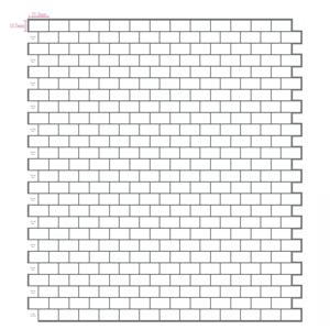 1/6 인형 집 모델 가구 액세서리 미니 모델 30*30cm 흰색 타일 스티커/벽지