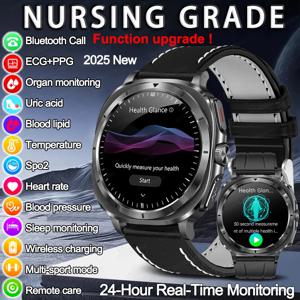2025 삼성 갤럭시 시계 7 혈액 지질 요산 혈압 신체 분석 스마트 시계 ECG + PPG 시계 Smartwatch Men