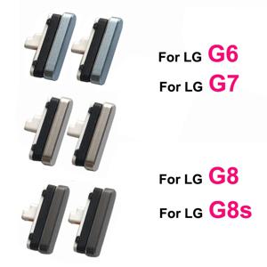 LG G6 G7 ThinQ G8 G8S 전화 용 2Pcs 외부 전원 볼륨 버튼 새로운 켜기 끄기 측면 키 수리 부품