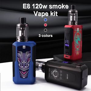 전자 담배 Vape 펜 연기 120W 상자 모드 키트 1800mah 2.5ml 분무기 OLED 스크린 E 담배 기화기 Vaper Shisha Ecig