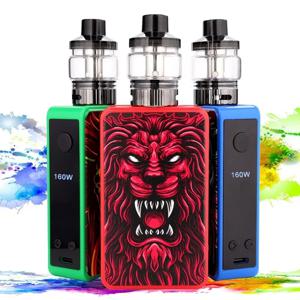 전자 담배 160W 박스 모드 Ecig 키트 내장 2000mah 배터리 3.5ml 분무기 탱크 60W/120W/160W 조정 가능한 Vape 펜 연기