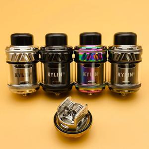 DSX Kylin V3 RTA Atomizer 6ml 25mm 단일/이중 코일 크리 에이 티브 허니콤 공기 흐름 재구성 가능한 탱크 Vape 전자 담배 VS Zeus X RTA