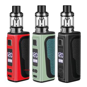 Wolfcoolvape 전자 담배 기화기 키트, 120w 전자 담배 기화기, 120W 박스 모드 키트, 1800mah OLED 스크린, 2.5ml 무화기