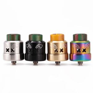 전자 담배 Dead Rabbit Max RDA 탱크 28mm 810 드립 팁 듀얼 코일 상단 및 하단 공급 X 공기 흐름 디자인 Atomizer Vape