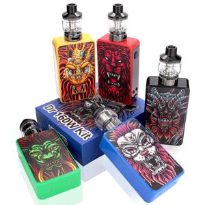 베이프 연기 160W 박스 모드 키트, 전원 조절식 내장 2200mah 배터리, 3.5ml 탱크 전자 담배 기화기, 베이퍼 증기, 60W, 120W, 160W