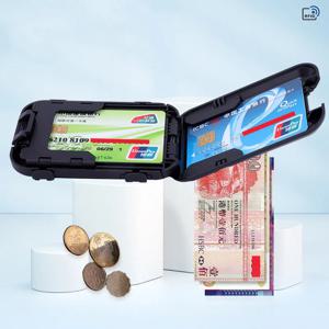 RFID 도난 방지 브러시 독서 카드, 다기능 알루미늄 합금 은행 카드, 명함 가방 지갑, 보안 잠금 머니 클립