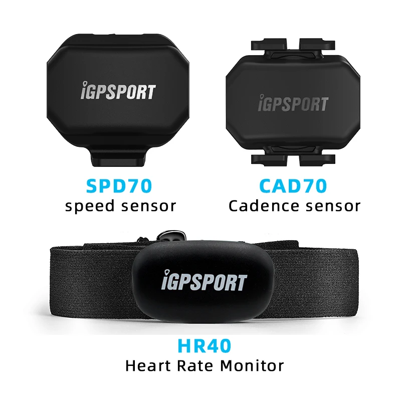 IGPSPORT SPD70 CAD70 속도 센서 듀얼 모드 지원 자전거 케이던스 HR40 HR70 BSC100S BSC200 BSC300 Garmin 용 심박수 모니터