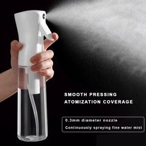 고압 스프레이 병 리필 가능 200ml 병 연속 안개 물을 수있는 자동 살롱 이발사 물 분무기 1Pcs