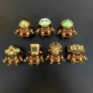 QUALIA Gashapon 캡슐 장난감 Steampunk 로봇 난쟁이 그림 모델 인형 데스크탑 장식품 컬렉션 어린이 선물