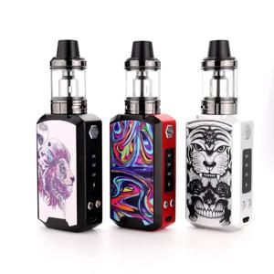 80W Vape 전자 담배 상자 모드 키트 1800mAh 배터리 2.5ml 분무기 30W/60W/80W 전압 조정 전자 담배 Shisha Ecig
