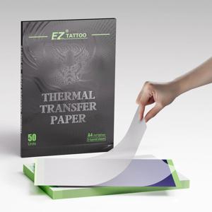 20/50pcs EZ 문신 전송 용지 A4 크기 문신 열 복사기 스텐실 용지 문신 전송 기계 종이 액세서리