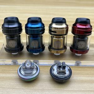 Zeus X RTA Zeus x Mesh RTA Atomizer 3.5/4.5ml 직경 25mm 316ss 듀얼 코일 재구성 가능 RTA Vape 탱크 전자 담배
