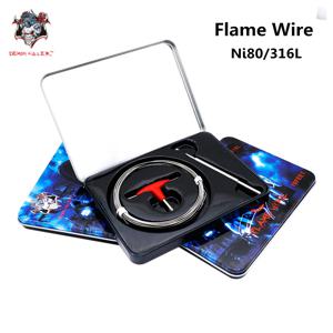 악마 킬러 불꽃 가열 와이어 10Ft Ni80/SS316L 재료 E Vape 사전 제작 코일 Vaper 액세서리 용 전자 담배