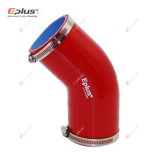 EPLUS 범용 실리콘 튜브 호스 45도 커넥터 자동차 인터쿨러 터보 흡입 파이프 커플러 레드 멀티 사이즈