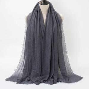 여성을위한 여름 코튼 린넨 스카프 레이디 솔리드 컬러 얇은 스카프 소프트 숄 풀라 드 Viscose 봄 여성 랩 Shawls New