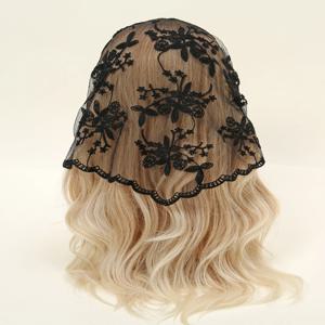 할로우 레이스 삼각형 스카프 헤드 랩 스카프, 오피스 레이디 손목 헤어 타이, 반다나 스카프, 여성 소녀 머리띠, 헤어 밴드