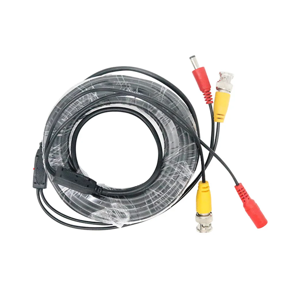 익스텐션 BNC 케이블, DC 동축 커넥터, 보안 CCTV, AHD 카메라 케이블, 1 개, 5m, 10m, 20m