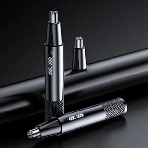 남성용 새로운 2 in 1 전기 코 트리머 미용 코 및 귀 헤어 트리머 전기 면도기 코 제모 USB 충전식