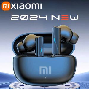 Xiaomi 2025 기존 무선 블루투스 이어폰 TWS 스포츠 헤드폰 이어 버드 듀얼 HD 마이크 헤드셋 LED 디스플레이 게임용 이어폰