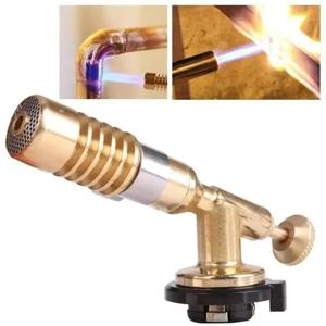 가스 버너 용접 토치 휴대용 Blowtorch 구리 고온 황동 가스 토치 브레이징 솔더 용접 수직 도구