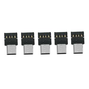 울트라 미니 C타입 USB-C-USB 2.0 OTG 어댑터, 휴대폰 태블릿 및 USB 케이블 및 플래시 디스크용, 5 개