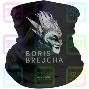 보리스 브레챠 마스크 DJ 하이테크 미니멀 테크노 음악 및 여성 A55 블랙 반다나 바라클라바 스카프, 목 각반 마우스 커버