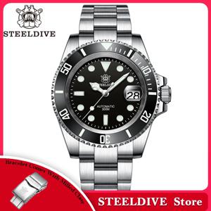SD1953 Steeldive 브랜드 2022 남자 기계식 손목 시계 41mm 스테인레스 스틸 남자 시계 NH35 사파이어 남자 시계 reloj