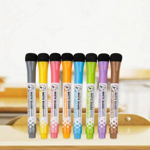 Gxin G-208 8Pcs 지우개 마커 세트 색 자석 화이트 보드 잉크 펜 학교 교사 자원을 어린이 낙서 그리기