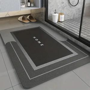 욕실용 초흡수성 바닥 매트, 미끄럼 방지, 빠른 건조, 부드러운 카펫, 샤워 욕조, 야외 도어 매트, 40*60cm, 1 개