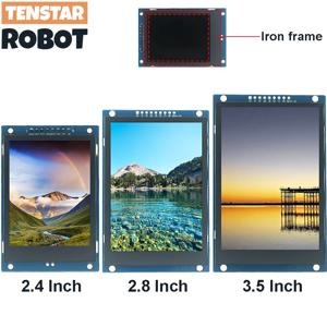TENSTAR ROBO 2.4 / 2.8 / 3.5 인치 240x320 320x480 SPI TFT 직렬 포트 모듈 5V/3.3V PCB 어댑터 ST7789V/ST7796S LCD 디스플레이