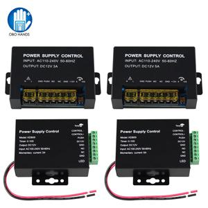 DC 12V 액세스 제어 전원 공급 장치 스위치 5A 3A 출력 AC110V-240V 비디오 인터콤 시스템 용 입력 전원 공급 장치 어댑터