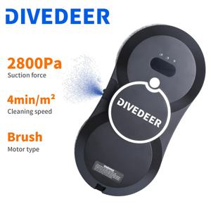 DIVEDEER 창 청소 로봇 물 스프레이 지능형 청소 로봇 브러시리스 모터 유리 와셔 스프레이 창 청소 로봇