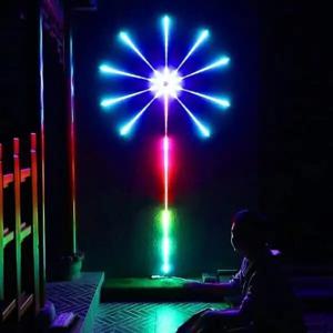 Rgbic 불꽃 Led 스트립 빛 블루투스 스마트 네온 스트립 APP Led 조명 스트립 Usb 5V Led 스트립 크리스마스 파티 장식