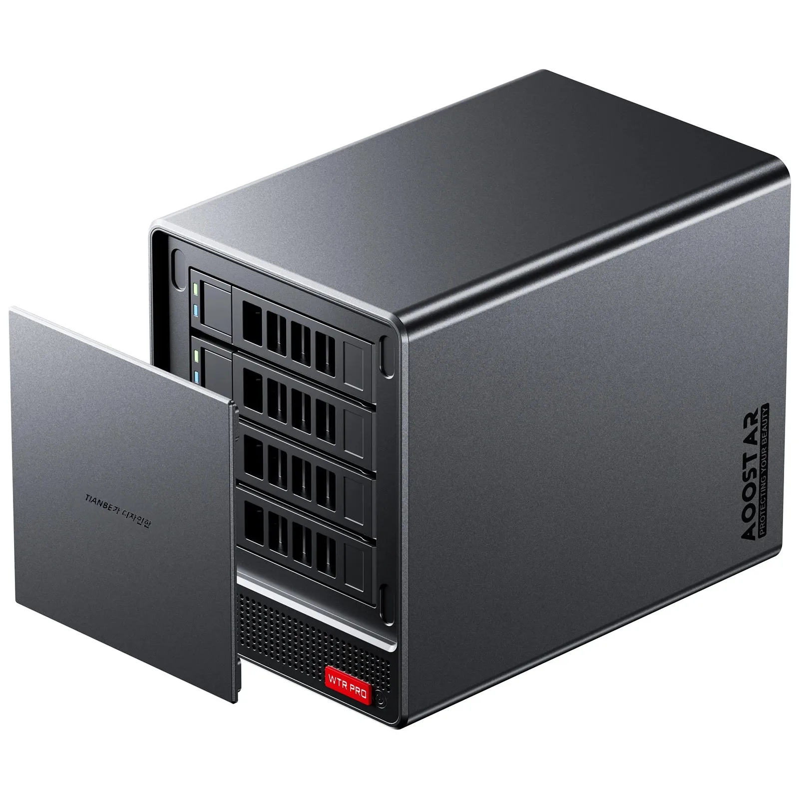 AOOSTAR 미니 PC, 4 베이 나스 WTR 프로, AMD 라이젠 7 5825u, 2.5/3.5 인치 HDD * 4, NVME SSD * 1 지원