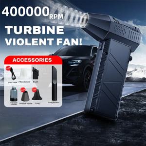 X6 업그레이드 폭력 팬 400000 RPM 강력한 공기 송풍기 진공 먼지 청소기 Type-C 충전 강한 바람 브러시리스 터보 제트 송풍기