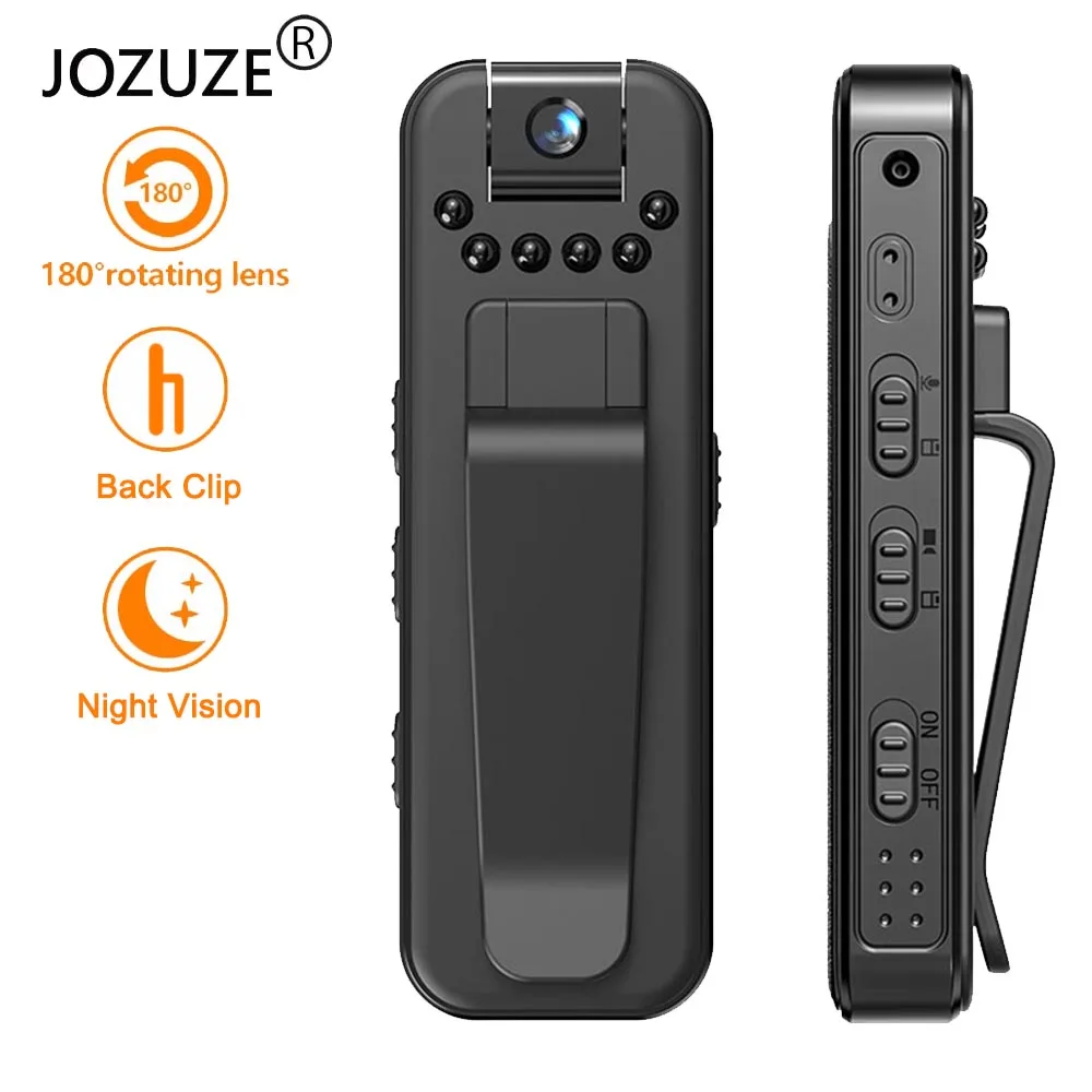 JOZUZE L7 HD 1080P 미니 카메라 휴대용 소형 디지털 비디오 레코더 경찰 BodyCam 적외선 야간 투시경 소형 캠코더
