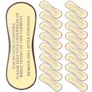 50 Pcs 위생 스티커 란제리 속옷 Pvc 자체 접착 라이너에 대 한 보호 데 칼 라이닝 수영복 레이블